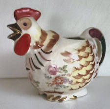 RARE 1940'S SHAWNEE CHANTICLEER HAND PAINTED WITH GOLD LEAF TRIM ROOSTER PITCHER for sale  Shipping to South Africa