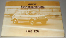 Betriebsanleitung fiat 126 gebraucht kaufen  Schortens