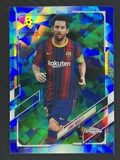 2020-21 Topps cromado zafiro UCL Lionel Messi FC Barcelona #1 FCB segunda mano  Embacar hacia Argentina