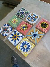 Piastrelle decorate ceramica usato  Ucria