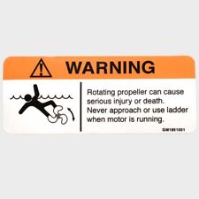 Boat propeller warning for sale  Pleasant Prairie
