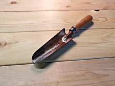 Vintage Garden Narrow Hand Trowel Old Tool Gardening Allotment Wood Handle Dig for sale  Shipping to South Africa