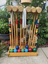 Forster Croquet Mallet Replacement Dark Wooden Rubber Ends 25" Stripe Color 