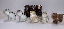 6 mini figuras estatuetas Japão porcos pássaro coelho macacos cachorro vintage miniatura pequena comprar usado  Enviando para Brazil