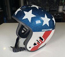 Capacete de skate Protec bandeira americana glitter corte completo capacete de skate tamanho pequeno comprar usado  Enviando para Brazil