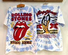 Usado, Camisa Vintage Rolling Stones L Vudú Lounge World Tour Azul Líquido 94 Reimpresión segunda mano  Embacar hacia Argentina