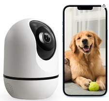 WUUK 4MP Indoor Security Camera, Pan Tilt Cam for Baby Monitor, Wi-Fi Home Secur, used for sale  Shipping to South Africa