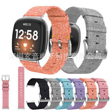 Pulseira de relógio de náilon tecido denim para Fitbit Versa 4 / Fitbit Sense 2 comprar usado  Enviando para Brazil