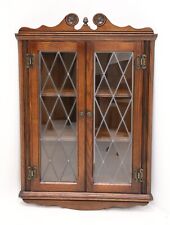 Old Charm Oak Hanging Corner Display Cabinet in Tudor Brown EXC FREE UK Delivery, used for sale  Shipping to South Africa