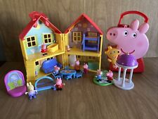 Lote Peppa Pig Casa Estuche de Transporte de Plástico Muebles Access 9 Figuras Jazwares segunda mano  Embacar hacia Argentina