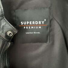 superdry leather jackets for sale  TAMWORTH