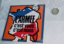 Autocollant sticker armee d'occasion  Bully-les-Mines