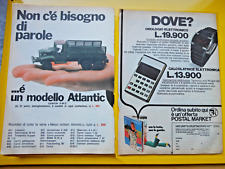 Pubblicità advertising 1977 usato  Italia