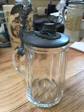 Used, Antique German Cut Crystal Beer Stein Military Regimental for sale  Shipping to South Africa