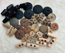 Wooden buttons toggles for sale  MARKET HARBOROUGH