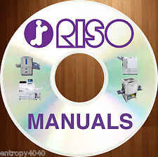 NEWEST, BEST & BIGGEST RISO Duplicator Copier SERVICE MANUALS - MZ EZ EV on DVD for sale  Shipping to South Africa