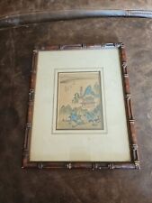Vintage framed chinoiserie for sale  DUNMOW