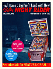 Night rider bally for sale  Silver Spring