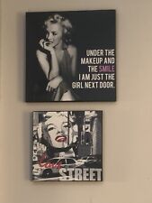 Marilyn Monroe Canvas Pictures Set for sale  Shipping to South Africa