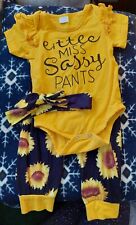 Piece sunflower outfit for sale  Lucasville