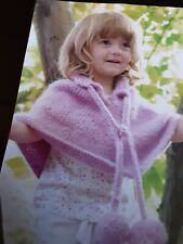 childs poncho knitting pattern for sale  HALIFAX