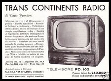 Pubblicita 1953 televisore usato  Biella