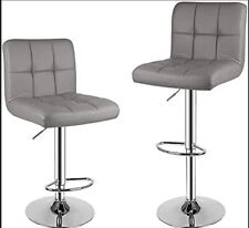 Bar Stools Set of 2 PU Leather Swivel Height Adjustable Bar Chairs   for sale  Shipping to South Africa