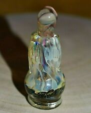 Adorável Handblown Bohemian Glass Essential Oil Perfume Frasco W Aplicador de Vidro comprar usado  Enviando para Brazil