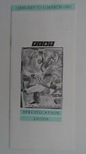 Fiat specification brochure for sale  BOURNEMOUTH