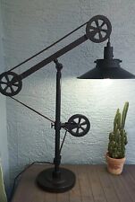 pulley industrial table lamp for sale  Sarasota