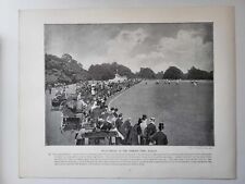Estampado antiguo 1903 The Empire Polo Match Phoenix Park Dublín segunda mano  Embacar hacia Argentina