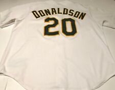 Camiseta deportiva blanca con guión de Oakland Athletics Josh Donaldson #20 MLB AL 2 XL segunda mano  Embacar hacia Argentina