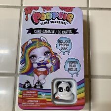 Poopsie SLIME SURPRISE Card Game Tin Poopda Bear Family Kids Travel MGA Toy, used for sale  Shipping to South Africa