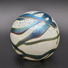 Used, Studio Art Glass Okra Iridescent Art Glass Paperweight for sale  Shipping to South Africa