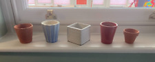 Tiny Baby Plant Pots, Terracotta and Porcelain x 5 for sale  Shipping to South Africa
