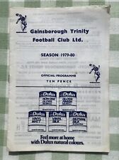 Football programme gainsboroug for sale  LOUTH