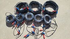 Used, Set of 8 - 50ft BNC Video & Power Cable w/ Connector for CCTV Security Camera for sale  Shipping to South Africa