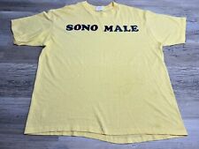 Usado, Camiseta Vintage Anos 80 Letras Flocadas Sono Masculina (Estou Doente) Tamanho XL Ponto Único comprar usado  Enviando para Brazil