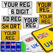 Pressed Metal Number Plates Legal All Sizes: Oblong, Square, Short, Motorcycle for sale  Shipping to South Africa