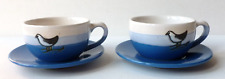 Hanah Marina Gallery Seagull Espresso Cups and Saucers for sale  Shipping to South Africa