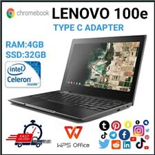 Lenovo Chromebook 100e 11.6"Chrome OS 4GB Ram 32GB SSD/MICRO SD CARD OPTION comprar usado  Enviando para Brazil