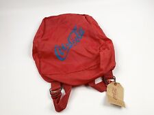 Mochila vintage Coca Cola bolsa de livros vermelha azul 15”x11” comprar usado  Enviando para Brazil