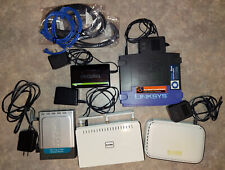 4 Routers (Linksys, D-Link, Netgear), 1 Switch (Trendnet), used for sale  Shipping to South Africa
