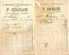 Bordeaux invoices 1903 d'occasion  Expédié en Belgium