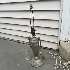 Lámpara de mesa antigua victoriana de colección Art Deco Pittsburg Pilabrasgo, metal fundido segunda mano  Embacar hacia Argentina