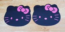 Mouse Pad Hello Kitty - Pacote com 2 - Formato de Rosto de Gatinho - Preto e Rosa - Novo comprar usado  Enviando para Brazil