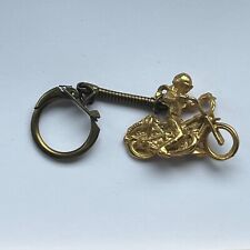 Chaveiro vintage motociclista novidade fob piloto presente cor ouro comprar usado  Enviando para Brazil