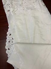 White tablecloth cut for sale  BATLEY