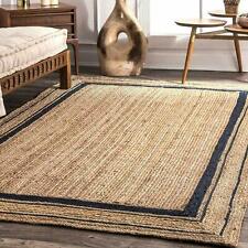 Used, Rug 100% Natural Jute reversible handmade carpet modern living area runner rug for sale  Shipping to South Africa