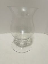 8 hurricane clear glass vase for sale  Paramount